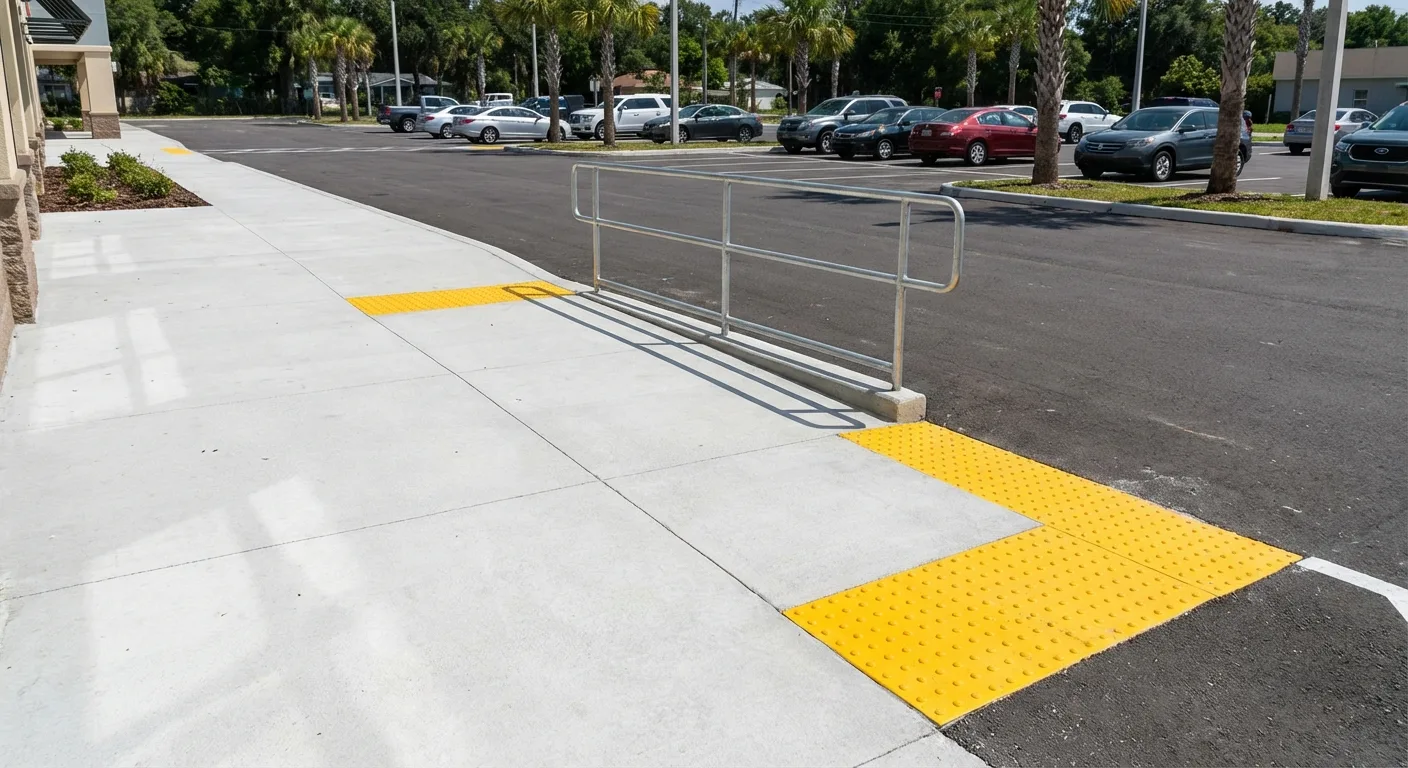 concrete sidewalk ada ramp Floral City FL