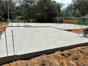 concrete slab foundation in brooksville florida built by concrete contractors in brooksville florida